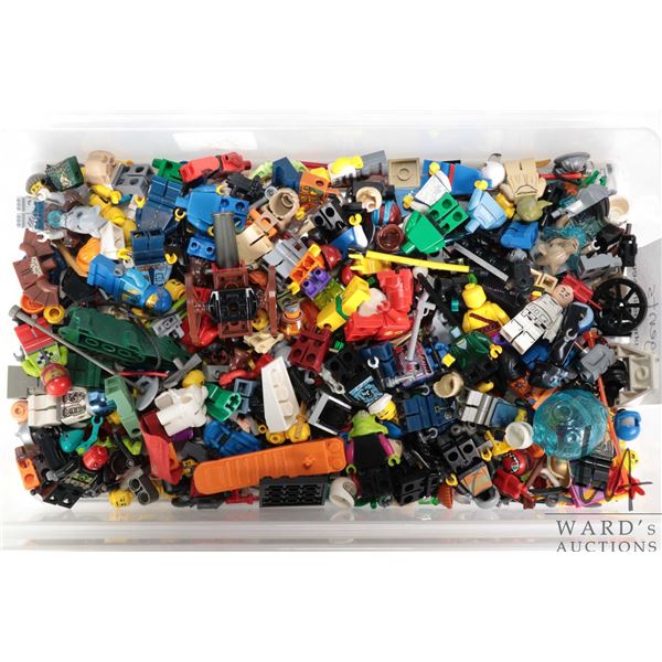 Large selection of Lego minifigures and parts including Gorzan, Arctic blue, Race Car Rally Driver, 