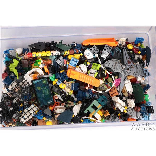 Large selection of Lego minifigures and parts including Electro, Dr. Henry Wu, Nick Fury, etc