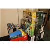 Image 2 : Two boxes containing a large selection of empty Lego building kit boxes, various themes