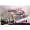 Image 2 : Box containing a large selection of Lego building bricks and accessories, various themes
