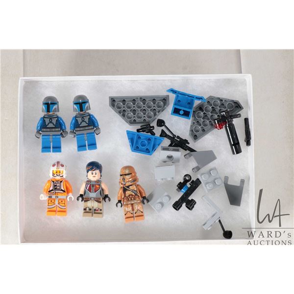 Selection of Lego Star Wars minifigures including 2 Death Watch Mandalorians, Sabine Wren, Clone Air