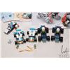 Image 2 : Six prebuilt Lego Sets including Surface Space Loader LT78 No. 42178 with manual, two Zane's Dragon 