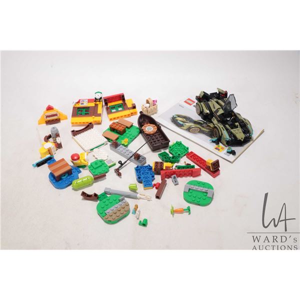 Lego Prebuilt Lamborghini Lambo V12 Vision Gran Turismo No. 76923 and assorted Mario lego