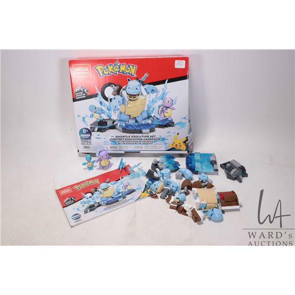 Mega Construx prebuilt Pokemon Squirtle Evolution Set.