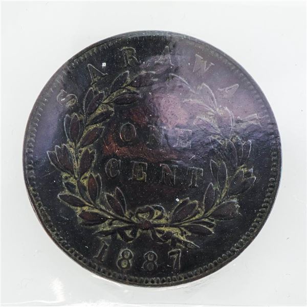 1887 SRK One Cent KM#6 VF30 ICCS