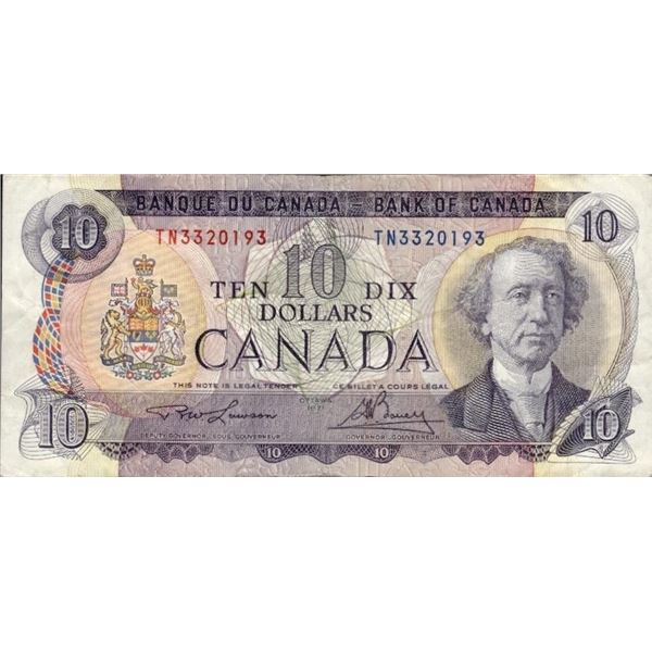 Bank of Canada 1971 Ten Dollars