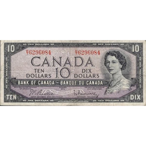 Bank of Canada 1954 Ten Dollars