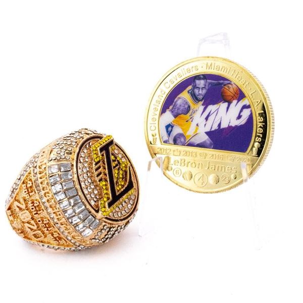 "LeBron James" Lakers 2020 World Champions Player