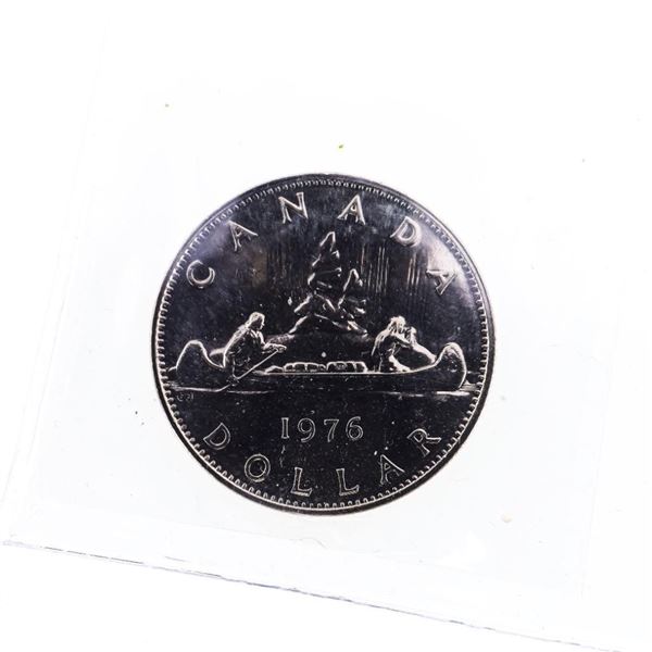 Canada 1976 $1 Nickel ;Det.Jewel PL67 AJ