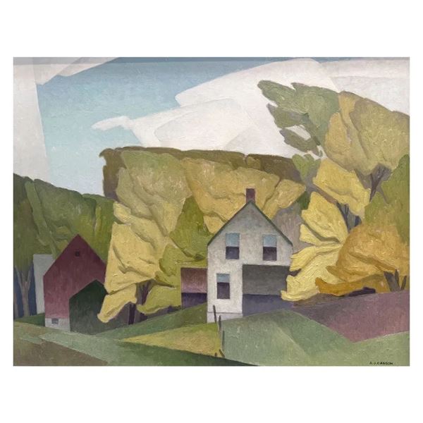 A.J. Casson (1898Ð1992) "Farm in the Hills" Fine A