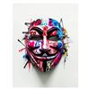 Image 1 : "Anonymous" 16x20" Fine Art Giclee. The mask is a