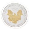 Image 2 : Year 2000 Tribute Medallion Eagle/Liberty 1oz. Fin