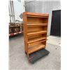 Image 4 : AS IS Vintage Barrister Bookcase - 4 Stacks with Base & Top - Approx: 34 x11 & 56.5"T