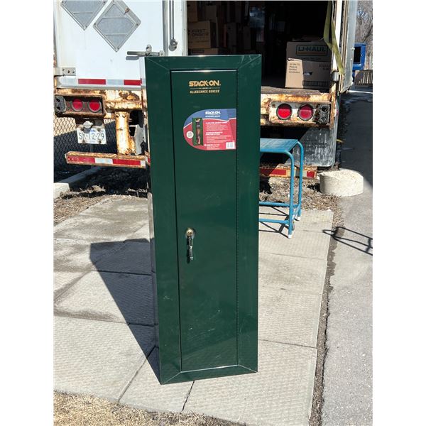 10 Gun Steel Locking Security Cabinet 17 x 13.5 & 53"T
