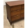 Image 2 : Mid Century 9 Drawer Dresser - Approx: 58.5 x 17.25 & 31"T
