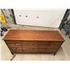 Image 7 : Mid Century 9 Drawer Dresser - Approx: 58.5 x 17.25 & 31"T