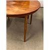Image 2 : Farstrup Danish Teak Round Dining Table 43.25" with 18.75" Leaf (see all photos)