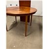 Image 6 : Farstrup Danish Teak Round Dining Table 43.25" with 18.75" Leaf (see all photos)