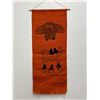 Image 1 : Agnes Nanogak on Burlap Wall Hanging - Approx: 29x12"