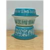 Image 1 : 3 Pyrex Amish / Butterprint Round Casseroles (no lids) - largest 1 Qt. - used, see photos