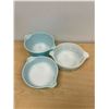 Image 5 : 3 Pyrex Amish / Butterprint Round Casseroles (no lids) - largest 1 Qt. - used, see photos