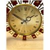 Image 2 : Mid Century Caravelle Brass Battery Op Wall Clock 11" started up with Battery - see photos