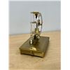 Image 6 : German Kieninger & Obergfell Brass Mantle Clock - Approx: 7.5 x 5 & 8"T not tested