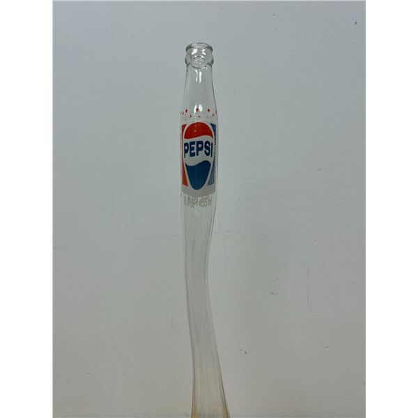 20" Vintage Stretched Pepsi Pepsi-Cola Glass Bottle Carnival Prize