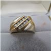 Image 1 : 10K Yellow & White gold mens ring - see description and photos