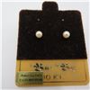 Image 3 : 10K Yellow gold and pearl earrings - see description and photos