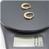 Image 2 : 10K Yellow gold hoop earrings.  Stunning!  Marked 10K on arm