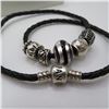 Image 3 : Two leather PANDORA bracelets - see description and photos
