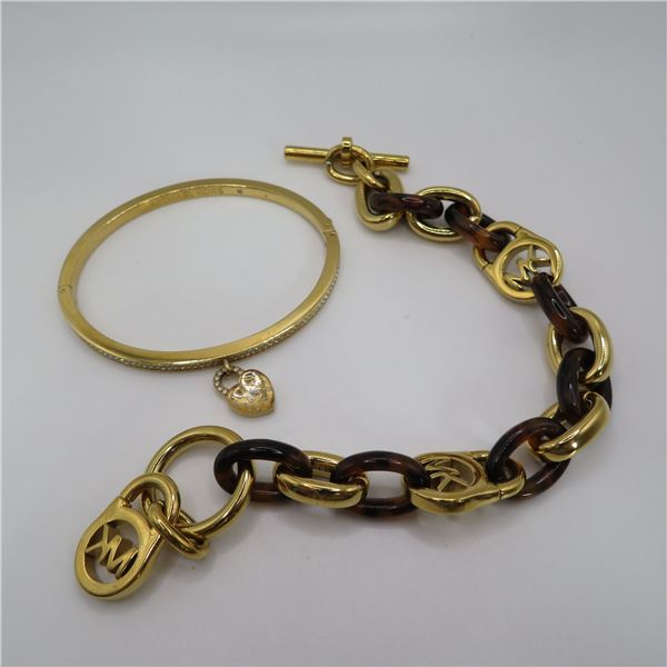 MICHAEL KORS bracelets.  Both beautiful!  NO COA.  Please see photos