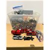 Image 1 : LEGO Lot with some Mini Figures - rather large tote - see all photos for details.