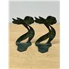 Image 4 : 1928 G. Thew Art Deco Floral Design Patinated Bronze Bookends 6"