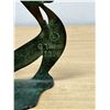 Image 5 : 1928 G. Thew Art Deco Floral Design Patinated Bronze Bookends 6"
