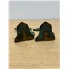 Image 6 : 1928 G. Thew Art Deco Floral Design Patinated Bronze Bookends 6"