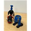 Image 5 : Vintage Figural Goofy Painted Wood Coin Bank with Lock 13.5" tall