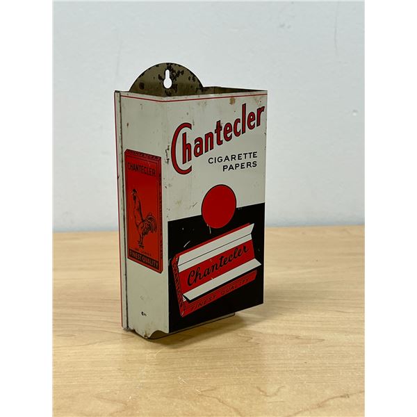 Vintage Tin Chantecler Advertising Cigarette Paper Dispensor 6.5 x 3"
