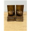 Image 4 : Wooden Figural Sleeping Cats Bookends 6"T