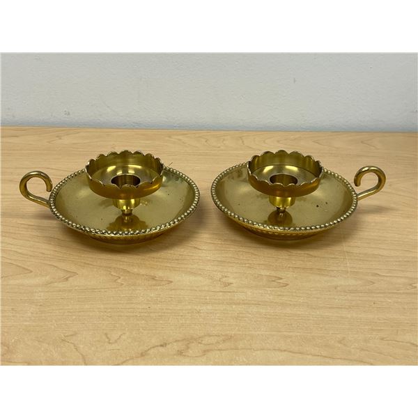 Good Quality Brass Candle Holders 6.5"