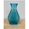 Image 1 : Vintage Oberglas Aqua Blue "Eye" Vase 8.75"T & 5"W