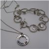 Image 4 : 925 bracelet & necklace lot.  Very nice!  Marked 925