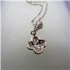 Image 7 : Sterling Silver gift set in box.  Includes chain with pendant and matching earrings.  Very nice!