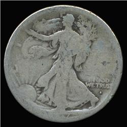 1917S Obverse Walking Liberty Half Dollar Circulated (COI-6338)