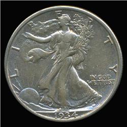1934 Walking Liberty Half Dollar High Grade AU+++ (COI-6346)
