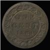 Image 1 : 1884 Canada 1c Type 2 MS63/64 Red Brown (COI-6682)