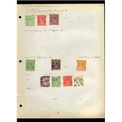 1914 Australia Hand Made Stamp Collection Album Page 10 Pieces (STM-0117)