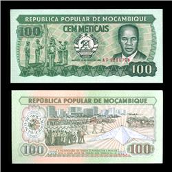 1983 Mozambique 100 Meticils Crisp Uncirculated Note (COI-4565)