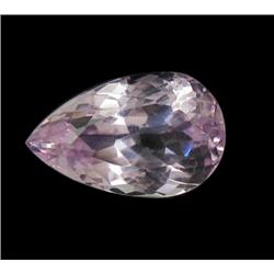 12.9ct Rich Patroke Pink Kunzite Pear Cut Appraisal Estimate $3548 (GEM-16872A)